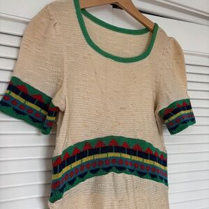 Amazing Knit Vintage Dress Flattering & Fun Mini Midi Summer